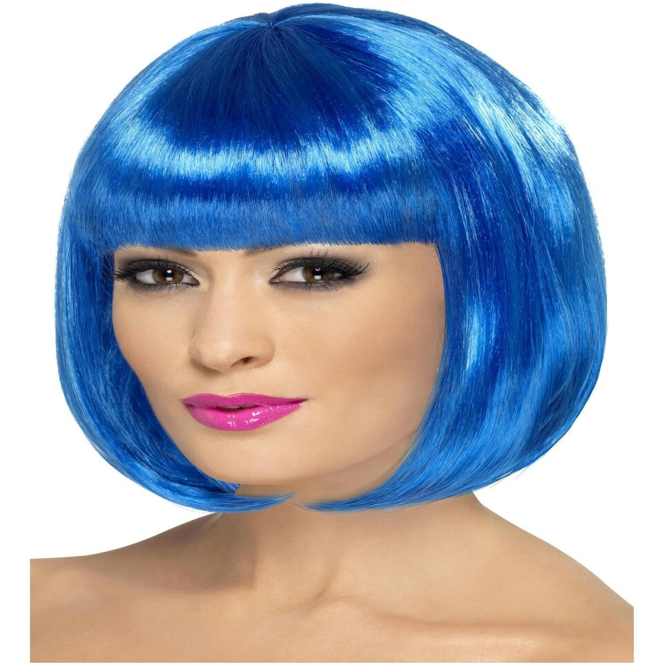 Partyrama Wig, 12 inch, Blue - FEMALE - ADULT - N/A