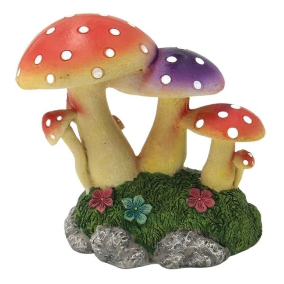 Aquarium Ornament Fairy Mushrooms
