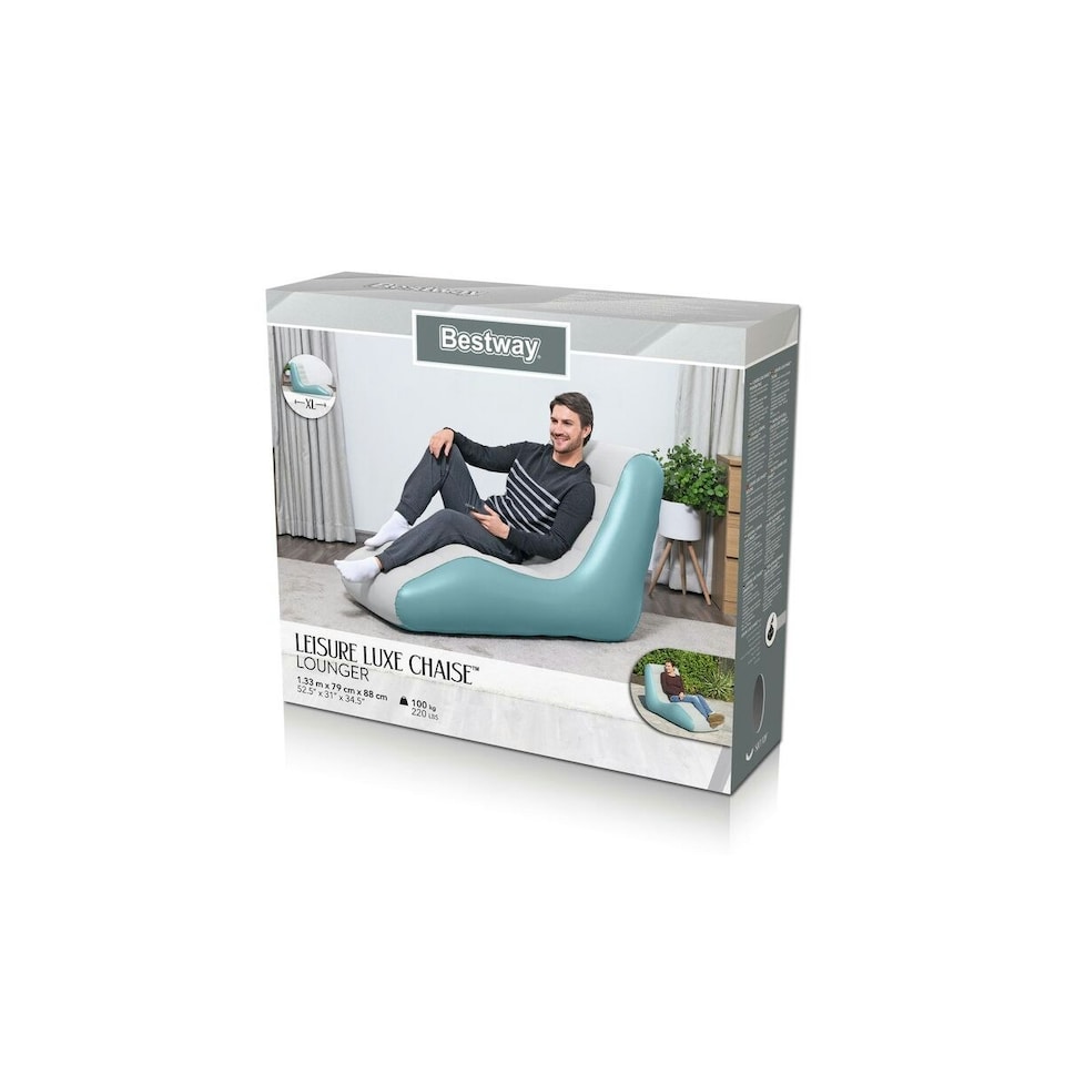 image 1 of Bestway Inflatable Armchair Luxury 133x79x88 cm Indoor 75127