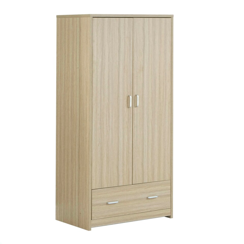 image 1 of Babymore Luno Veni Wardrobe - Oak Brown