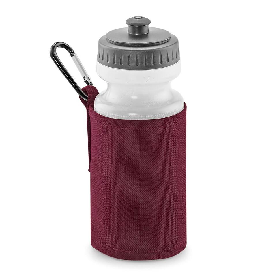 Quadra Water Bottle and Holder - Burgundy - One Size