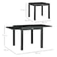 image 5 of Outsunny Extendable Outdoor Dining Table Patio Table with Frame