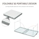 image 4 of Outsunny 4ft Aluminium Portable Folding Camping Picnic Table Outdoor Garden