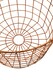 image 4 of Interiors By Premier Functional Copper Finish Round Wire Basket, Stylish Wireframe Basket For Kitchen, High Quality Basket | Gold