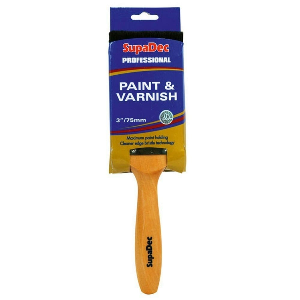 SupaDec Professional Paint & Varnish Brush - Brown - 2.5in
