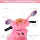 image 4 of HOMCOM Electric Ride on Toy Car Kids Motorbike Children Battery Tricycle Pink