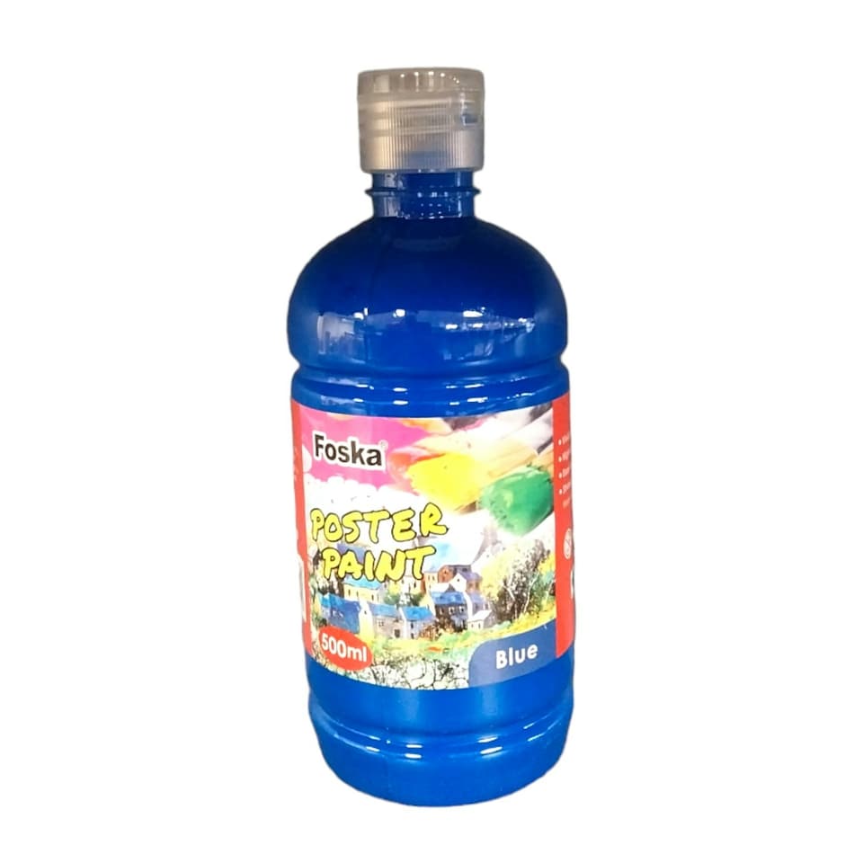 image 1 of 500ml Blue Poster Color Paint