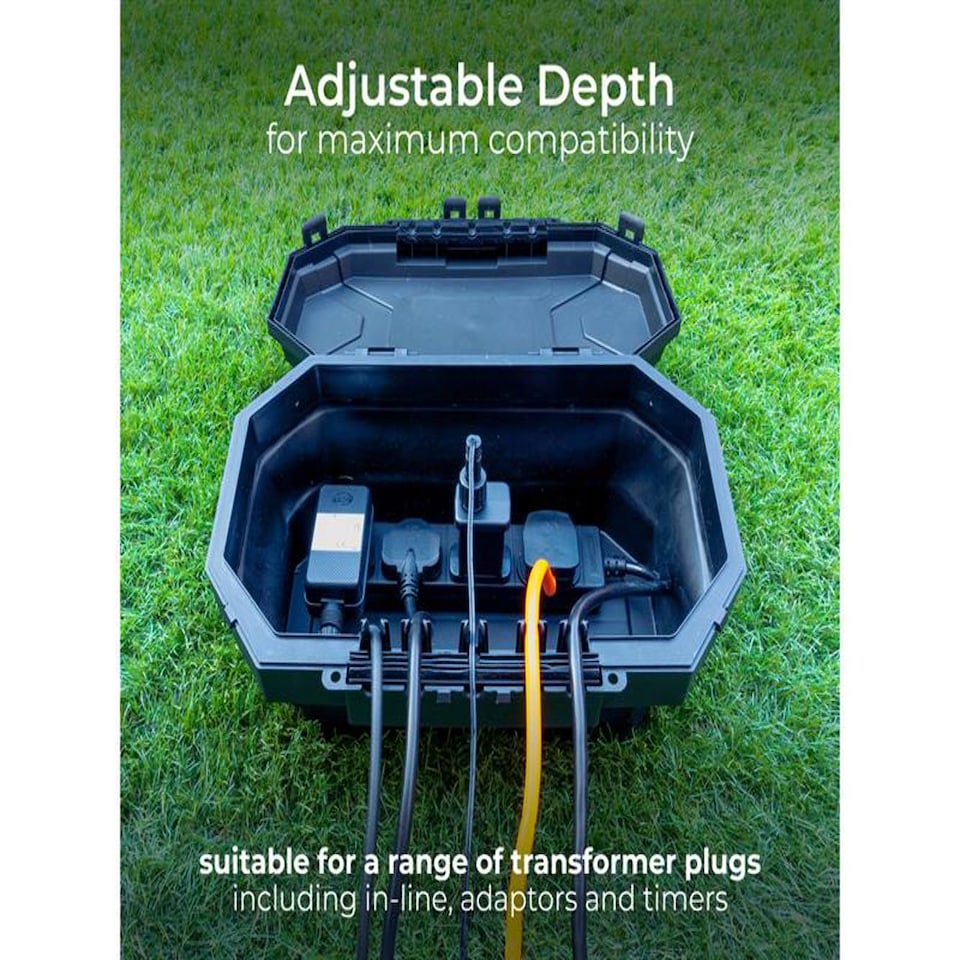 image 1 of Masterplug Collapsible Electrical Connection Box + Extension Lead 240V 4-Gang 13A 8M