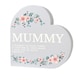 image 1 of Personalised Floral Free Standing Heart Ornament