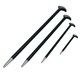 image 3 of 4pc Solid Steel Heel And Toe Pry Bar Crow Bar Wrecking Knuckle Set 6" - 20"