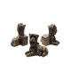 image 1 of Yorkshire Terrier Plant Pot Feet - Set of 3 - L7 x W4.5 x H6.5 cm Grey