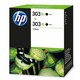 image 2 of HP 303XL Black Ink Cartridge Twin Pack Black | Refilled HP 303XL Black Ink Cartridge Twin Pack