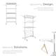 image 3 of Drying Rack Odelia - with wheels, foldable, 4 tiers