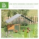 image 4 of PawHut Walk In Chicken Run Large Galvanised Chicken Coop w/ Cover 3 x 1.7 x 1.9m