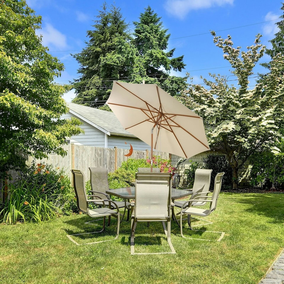 image 1 of COSTWAY 2.7M Outdoor Patio Umbrella Garden Parasol Sun Shade N/A