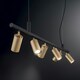 image 2 of Dynamite Indoor Spotlight Ceiling Pendant Lamp 6 Lights Brass Satin, GU10