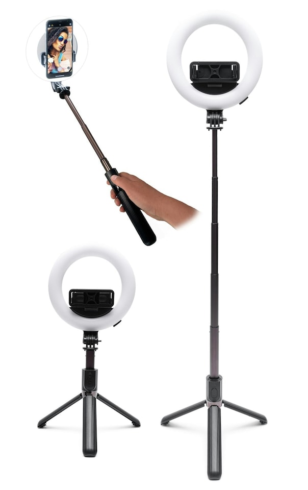 image 1 of GlamourGlow Pro Beauty & Vlogging Ring Light