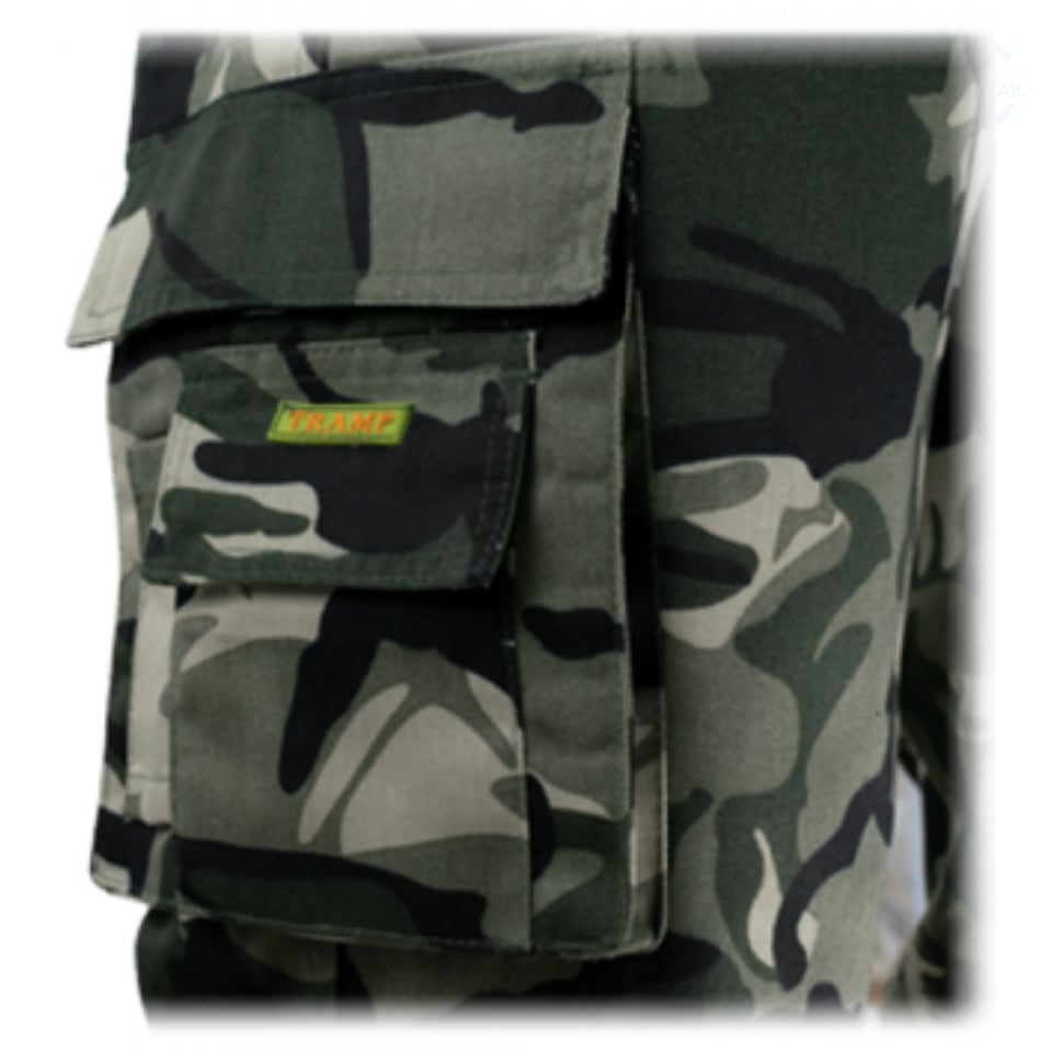 image 1 of Artmas Tramp Camouflage Work Trousers, 65% Polyester 35% Cotton, 220-240gsm (34/36 Inch - 52 EU)