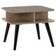 image 1 of Saxton Side Table - L50 x W50 x H52 cm - Mid Oak Effect/Grey Brown