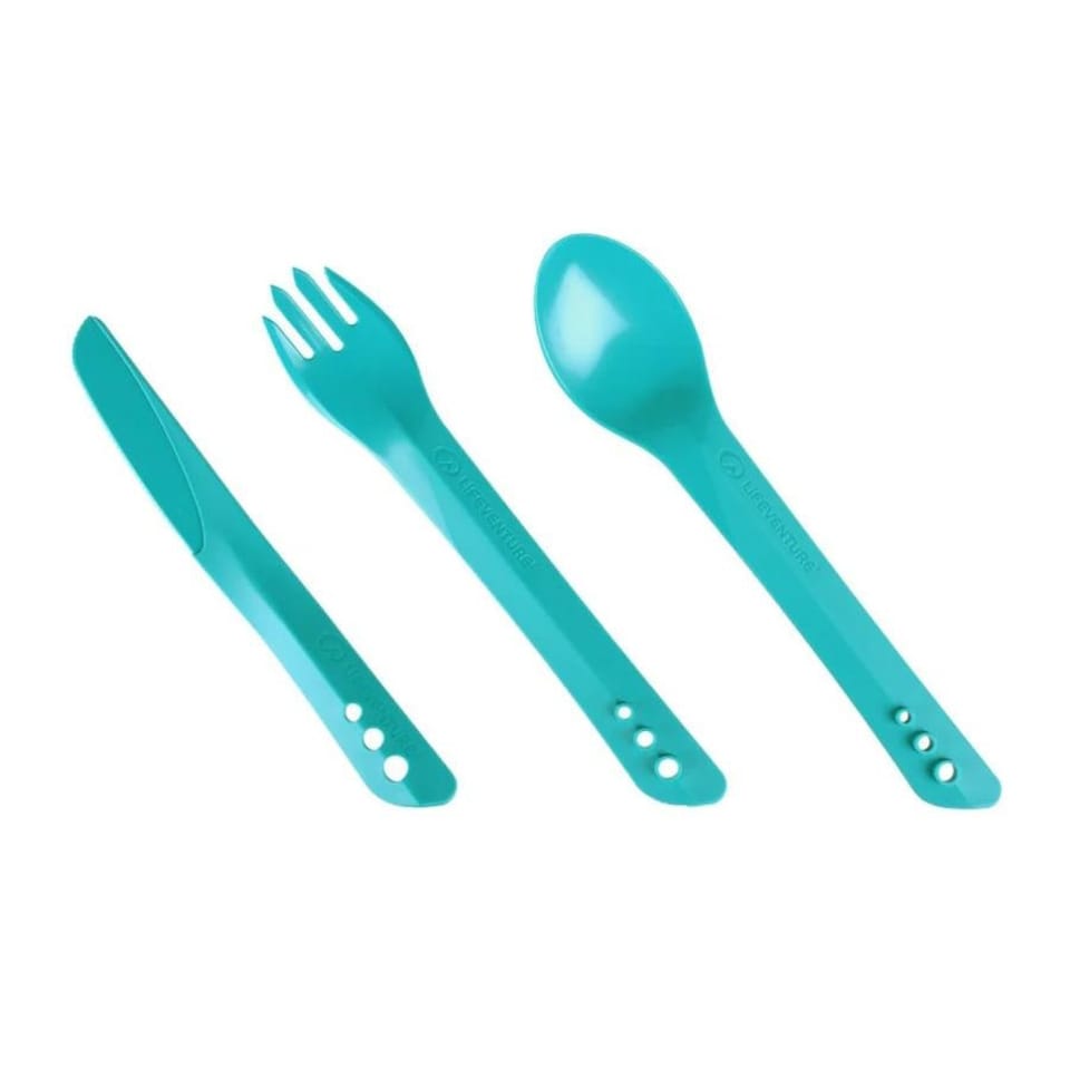 image 1 of Lifeventure Ellipse Cutlery Set - Teal