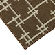 image 3 of JVL Vector Indoor Machine Washable Doormat 40x70cm, Brown