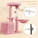 image 6 of Yaheetech 86.5 cm Plush Cover Cat Tree with Condo Pink