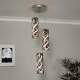 image 2 of Demeter 3 Light Smoked Glass LED Cluster Ceiling Pendant