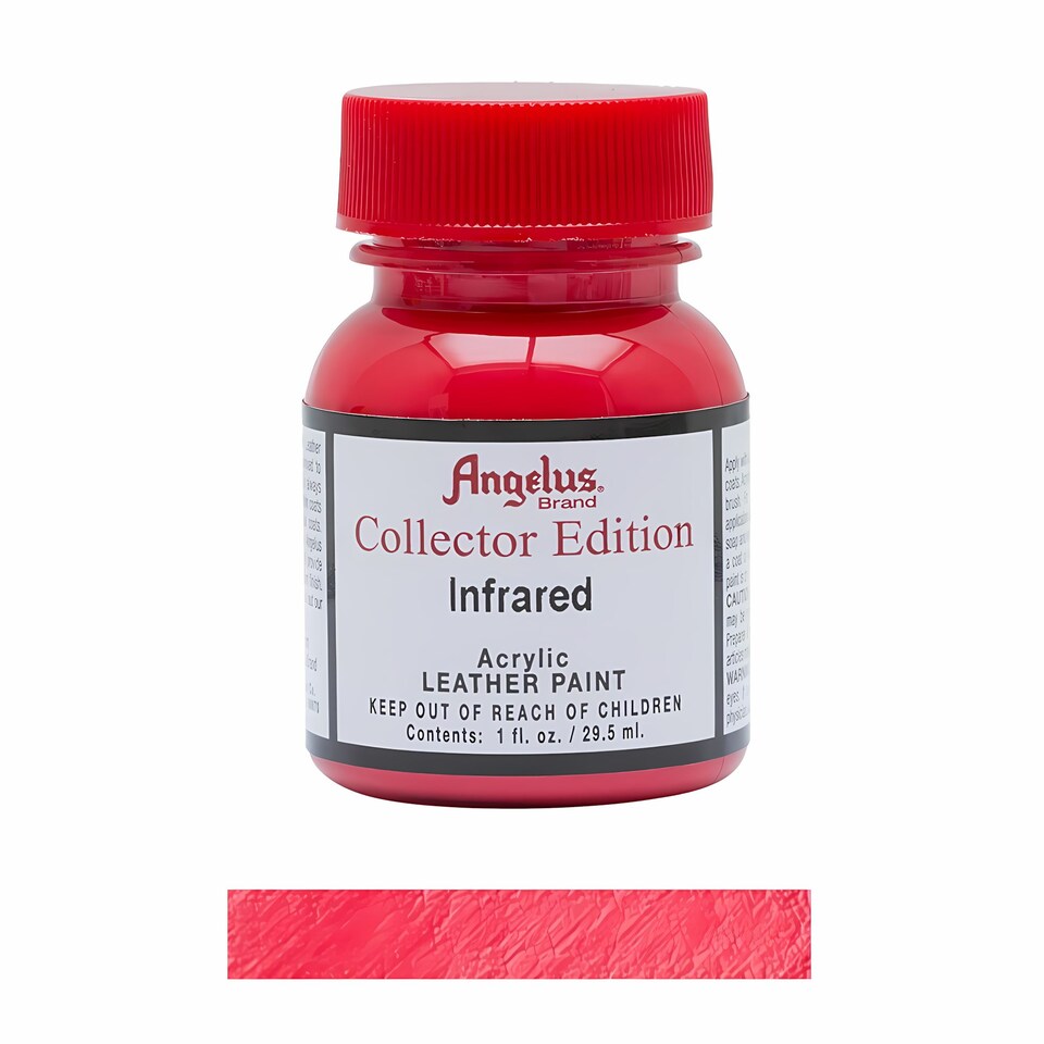 image 1 of Angelus Collection Edition Acrylic Leather Paint - Special Colours 1oz | Red | Infrared