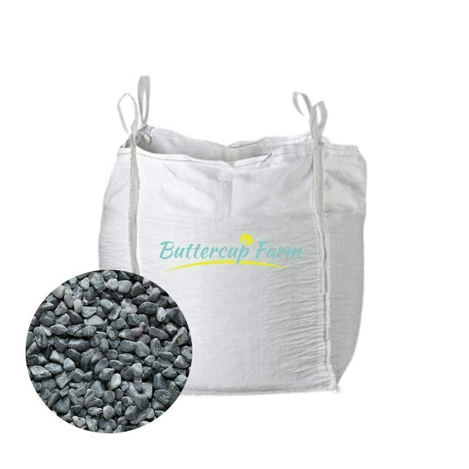 image 1 of 30-60mm Silver/Grey Pebbles - Premium Aggregate Bulk Bag - 850 kilos