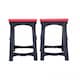 image 10 of Oypla 2x Heavy Duty Folding Plastic Saw Horse Trestle Stands 150kg Black