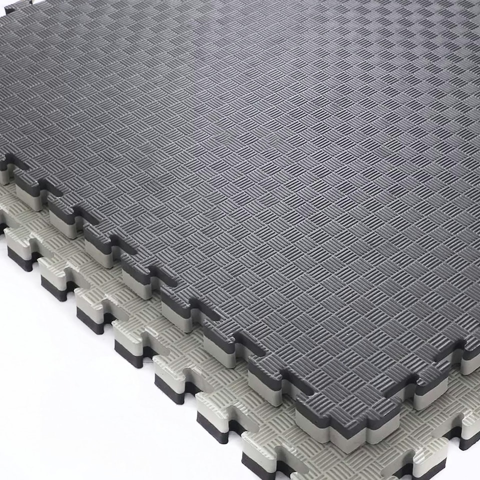 image 1 of 40mm Premium Reversible EVA Tatami Foam Mats Black | Pack of 4