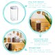 image 2 of Argon Tableware Flip Lock Plastic Food Storage Containers - 1.2 Litre - White - Pack of 6
