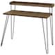 image 1 of Haven Retro Desk with Riser in Walnut Look