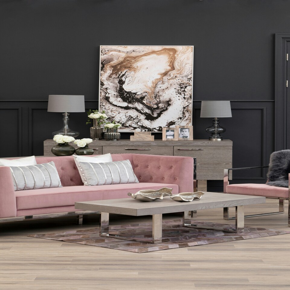 image 1 of Interiors by Premier Grey Elm Wood Coffee Table Grey