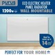 image 2 of Purus 1200W Electric Panel Heater Wall Mounted White Radiator