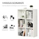 image 5 of HOMCOM Cubic Cabinet Bookcase Storage Shelves for Home Office, White