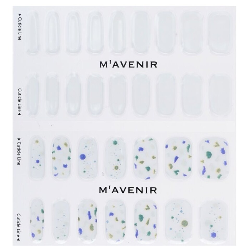 image 1 of Nail Sticker (white) - # Violeta Blooming Nail - 32pcs White