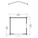 image 3 of Barnsdale 19 mm Log Cabin 9 x 9 Feet Brown