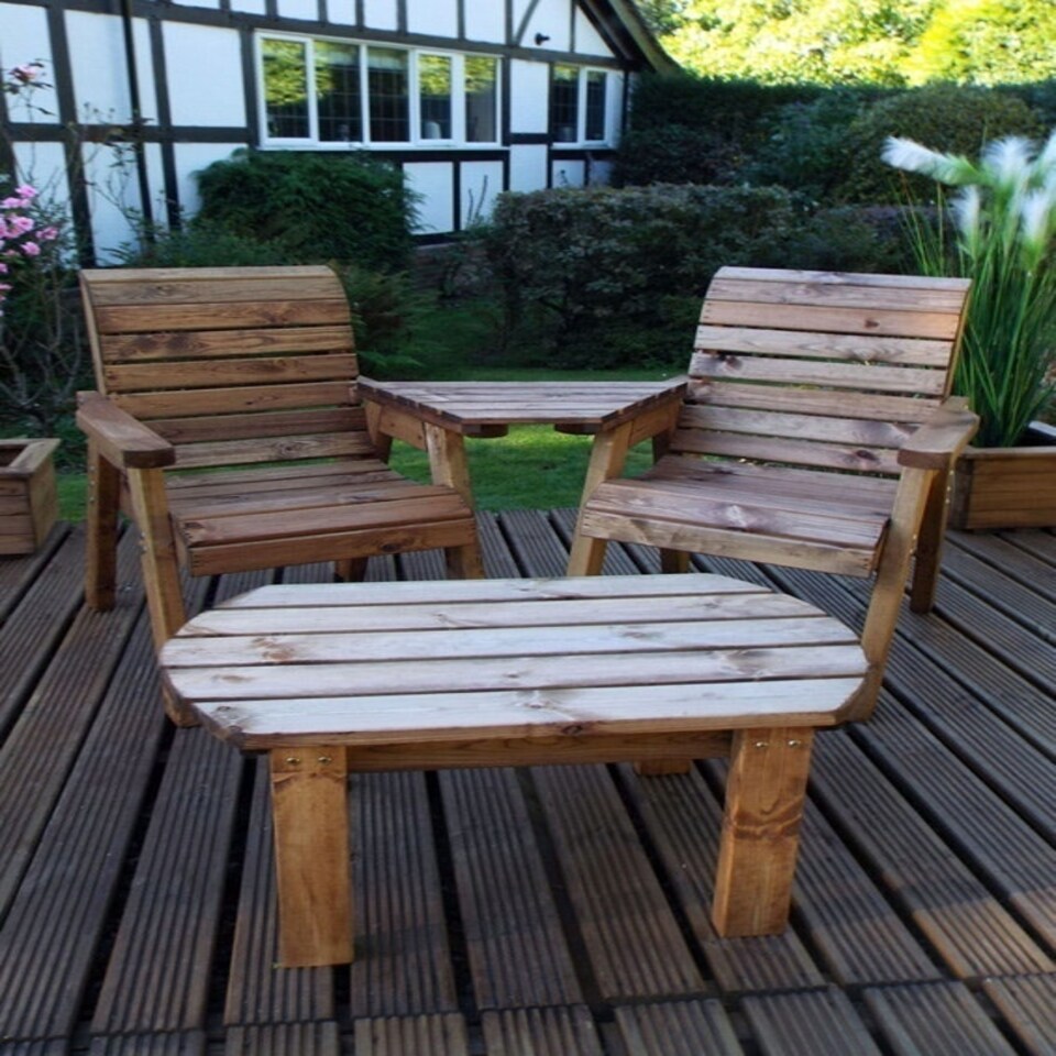 image 1 of Twin Companion Set Dining - Angled. Quality - W160 x D170 x H98 - Fully Assembled