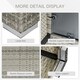 image 4 of Outsunny Patio Wicker Coffee Table w/ Glass Top Suitable for Garden Backyard