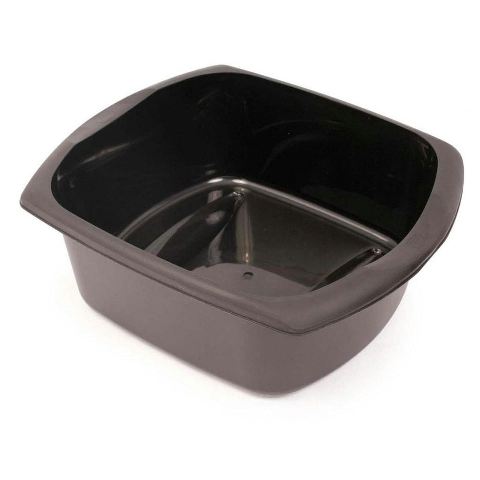 Addis Rectangular 9.5 Litre Washing Up Bowl - Black - 38 x 31.5 x 13.5cm