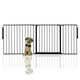 image 1 of Bettacare Premium Multi Panel Flexible Pet Barrier, up to 200cm Wide, Black, 70cm High, Dog Barrier for Pets Dogs and Puppy, Easy Installation Black