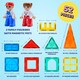 image 3 of Science Kidz 52 Piece Magnetic Tiles Set