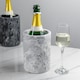 image 4 of Argon Tableware Marble Wine Bottle Cooler - 13cm - Grey Grey