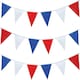 image 2 of Red White and Blue 7m Party Bunting