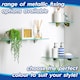 image 4 of Harbour Housewares Rounded Floating Glass Shelf - 50cm - Metallic Brackets - Bathroom Shower Storage Vanity Display Unit Shelf | Silver | Chrome | 6