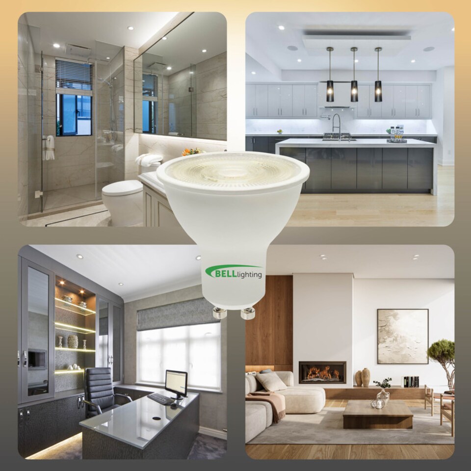 image 1 of BELL Lighting GU10 LED Spotlight 4.4W Warm White 2700K Energy Saving Light Bulbs