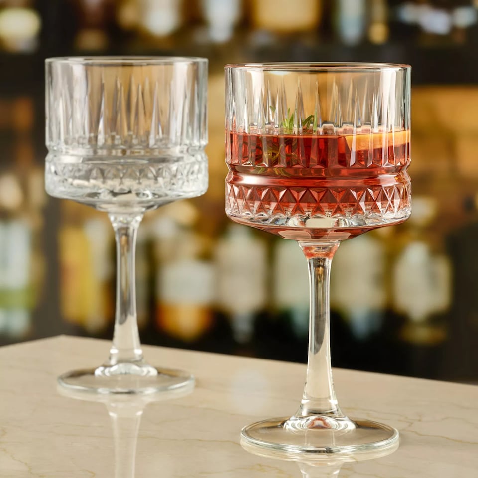 image 1 of Pasabahce Large Stemmed Cocktail Glasses Set - 500ml | Clear | 4