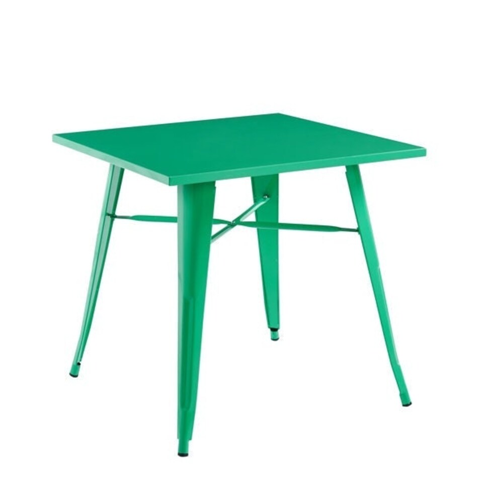 image 1 of Garden Bar Table - Metal - L80 x W80 x H76 cm - Green Green