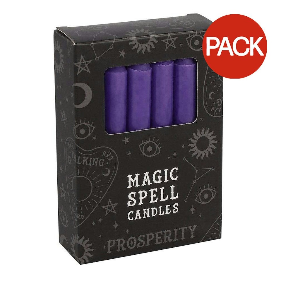image 1 of Something Different Magic Spell Candles (Pack Of 12) - Purple - One Size